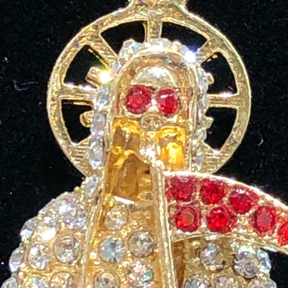 Santa Muerte pendent necklace for Men